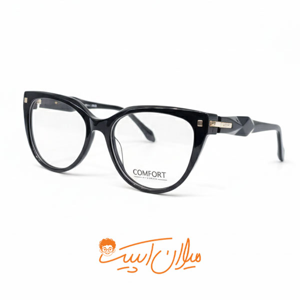 عینک طبی زنانه کامفورت | مدل G8109 | فریم کائوچو دسته فنر