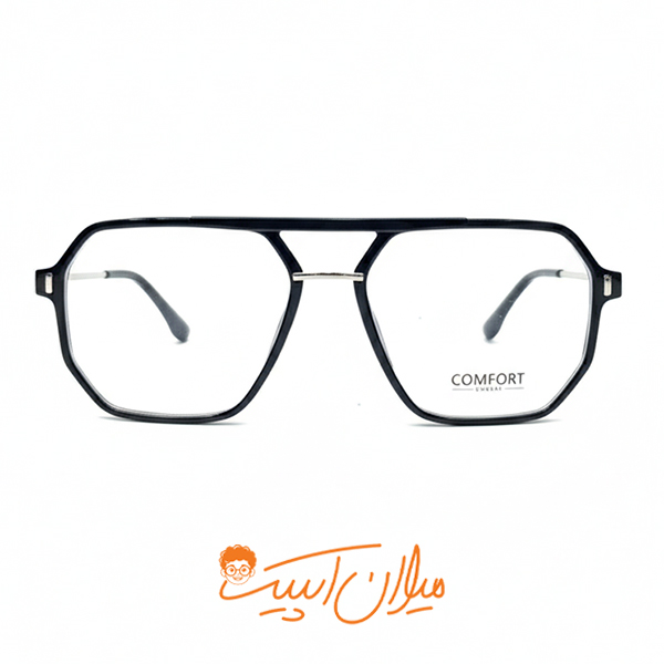 عینک طبی یونیسکس |برند کامفورت |طراحی مدرن با پل فلزی