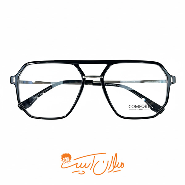 عینک طبی یونیسکس |برند کامفورت |طراحی مدرن با پل فلزی
