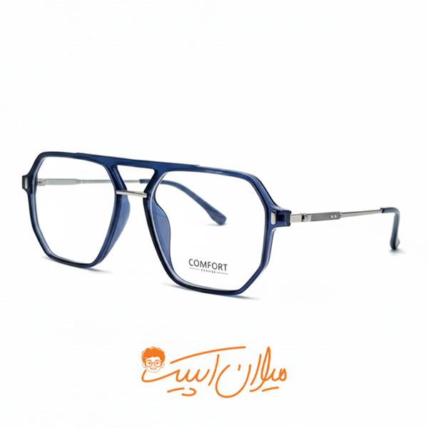 عینک طبی یونی‌سکس |برند کامفورت |طراحی مدرن با پل فلزی