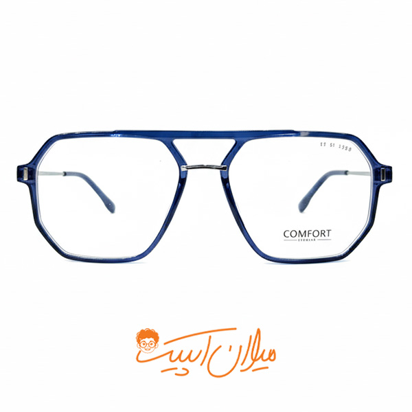 عینک طبی یونیسکس |برند کامفورت |طراحی مدرن با پل فلزی