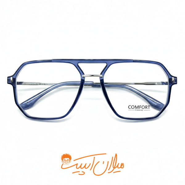 عینک طبی یونیسکس |برند کامفورت |طراحی مدرن با پل فلزی