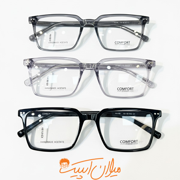 عینک طبی یونیسکس | کامفورت | رنگ شفاف کریستالی