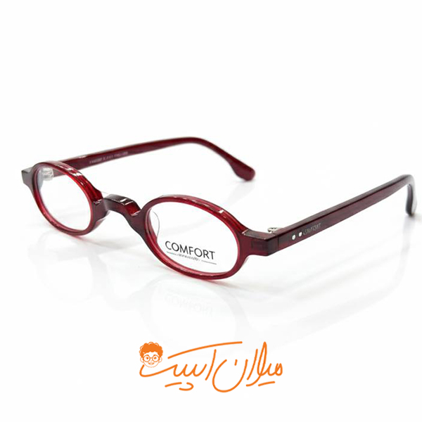 عینک طبی مطالعه کامفورت | مدل oval mini | رنگ آلبالویی