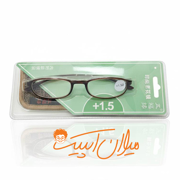 عینک مطالعه نزدیک بین | نمره 1+ | همراه با جلد مخصوص