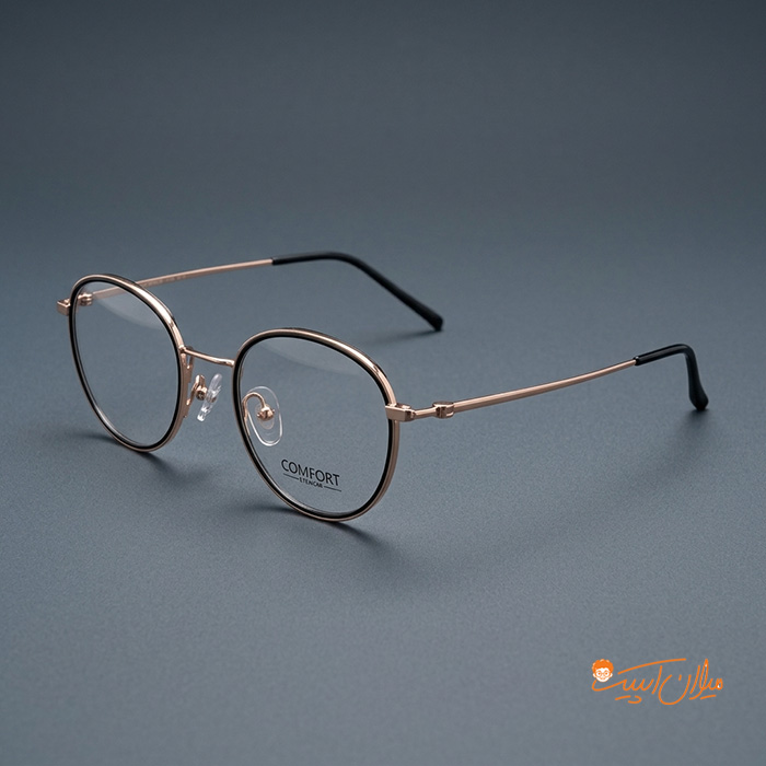 عینک طبی فلزی گرد کامفورت مدل H00406